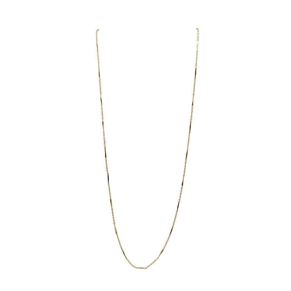 Accents By Hallmark Cards Gold-Tone Necklace 24" Chain With Barrel Links